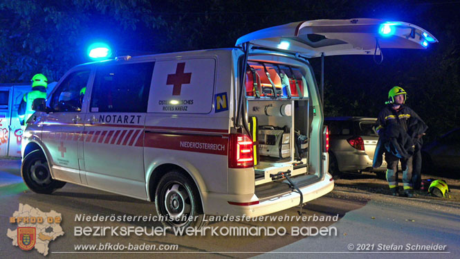 20210809 Verkehrsunfall bei der Ortseinfahrt Tribuswinkel  Foto:  Stefan Schneider