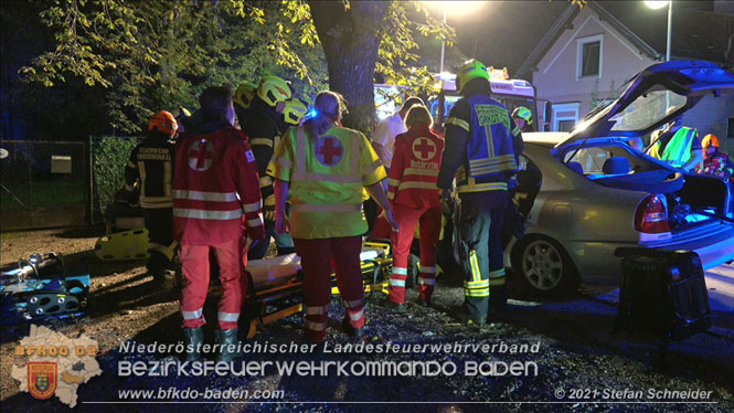 20210809 Verkehrsunfall bei der Ortseinfahrt Tribuswinkel  Foto:  Stefan Schneider