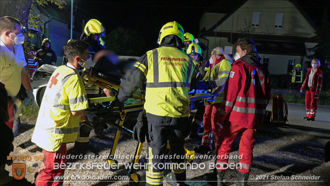 20210809 Verkehrsunfall bei der Ortseinfahrt Tribuswinkel  Foto:  Stefan Schneider