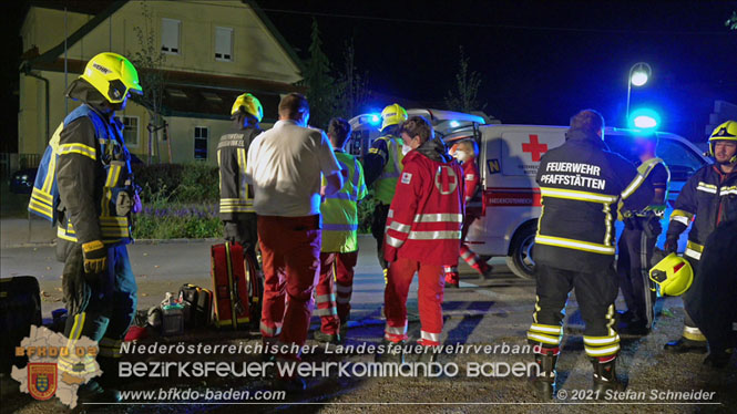 20210809 Verkehrsunfall bei der Ortseinfahrt Tribuswinkel  Foto:  Stefan Schneider