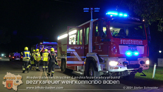 20210809 Verkehrsunfall bei der Ortseinfahrt Tribuswinkel  Foto:  Stefan Schneider