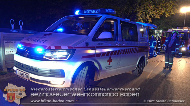 20210809 Verkehrsunfall bei der Ortseinfahrt Tribuswinkel  Foto:  Stefan Schneider