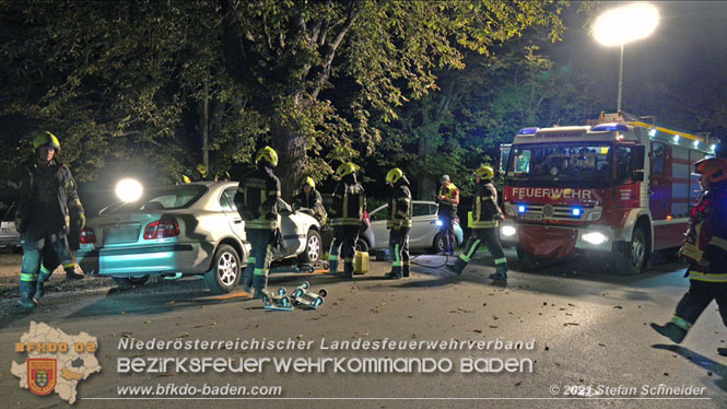 20210809 Verkehrsunfall bei der Ortseinfahrt Tribuswinkel  Foto: © Stefan Schneider