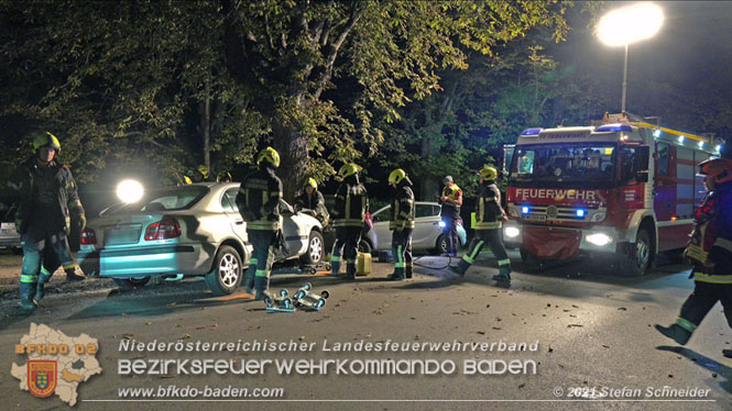 20210809 Verkehrsunfall bei der Ortseinfahrt Tribuswinkel  Foto:  Stefan Schneider