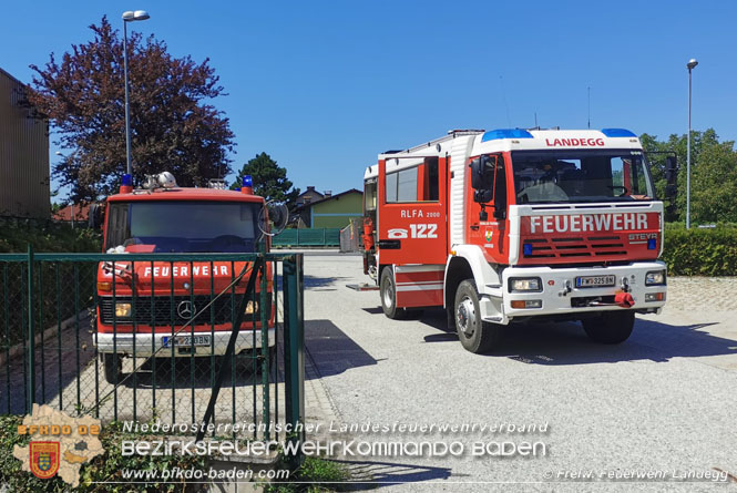 20210810 Unterstützung bei einem Brand in Pottendorf Foto: © Freiwillige Feuerwehr Landegg 20210810 Unterstützung bei einem Brand in Pottendorf Foto: © Freiwillige Feuerwehr Landegg