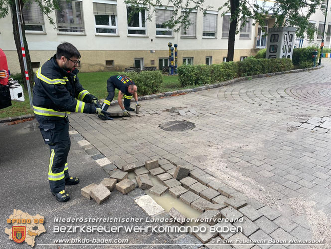 20210816 Gewitterzelle traf gleich zweimal die Stadt Baden  Foto: Freiwillige Feuerwehr Baden Weikersdorf