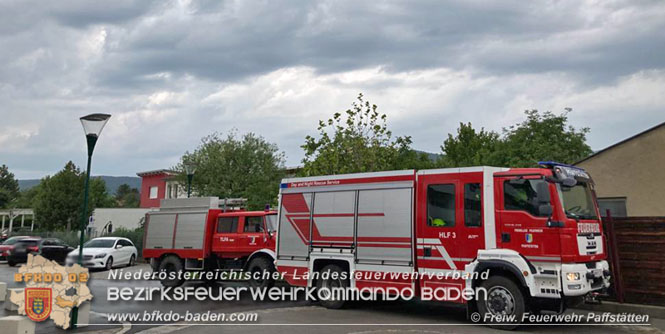 20210816 Gewitterzelle traf gleich zweimal die Ortschaft Pfaffsttten  Foto: Freiwillige Feuerwehr Pfaffsttten