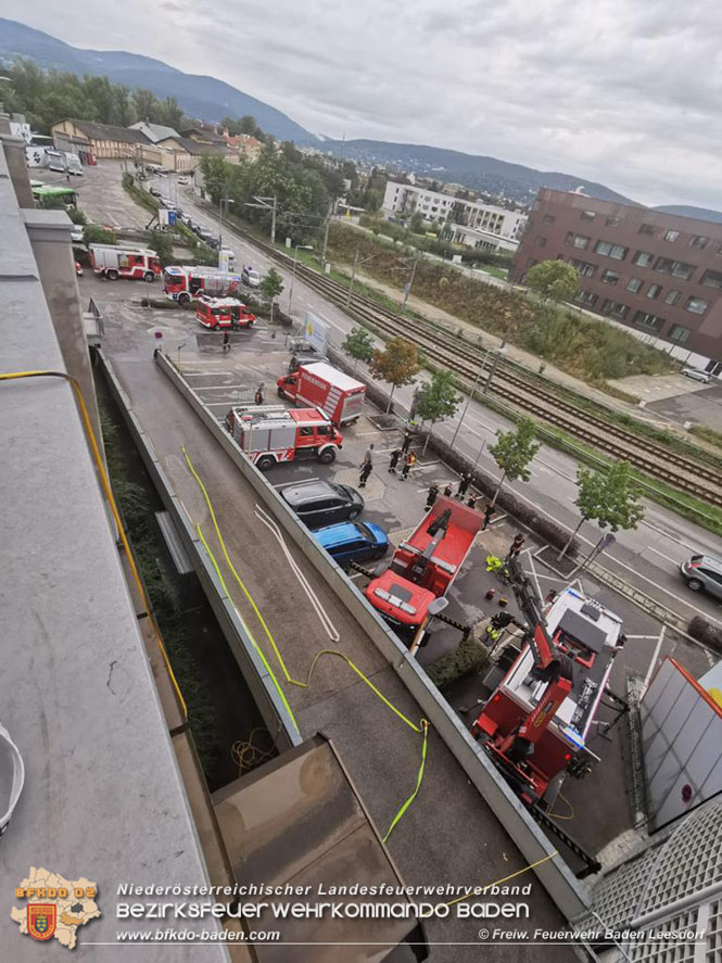20210816 Gewitterzelle traf gleich zweimal die Stadt Baden Foto: Freiwillige Feuerwehr Baden-Leesdorf
