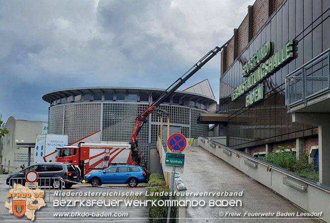 20210816 Gewitterzelle traf gleich zweimal die Stadt Baden  Foto: Freiwillige Feuerwehr Baden-Leesdorf