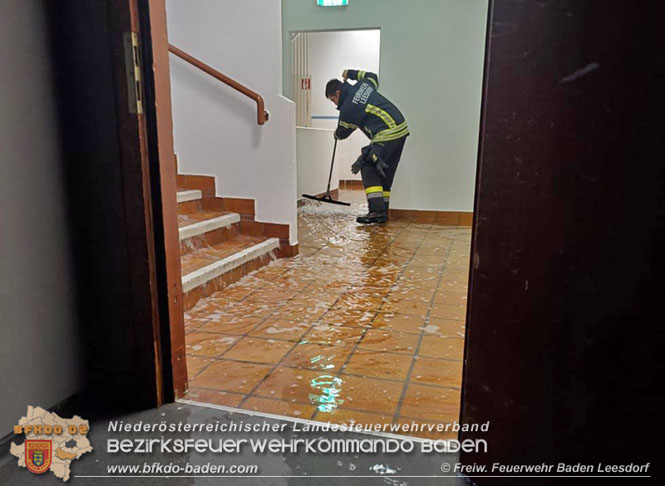 20210816 Gewitterzelle traf gleich zweimal die Stadt Baden  Foto: Freiwillige Feuerwehr Baden-Leesdorf