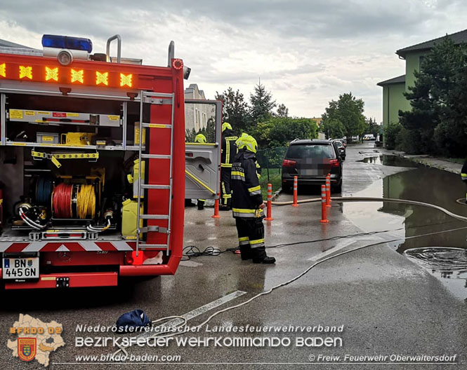 20210816 Gewitterzelle traf die Ortschaft Oberwaltersdorf   Foto: Freiwillige Feuerwehr Oberwaltersdorf