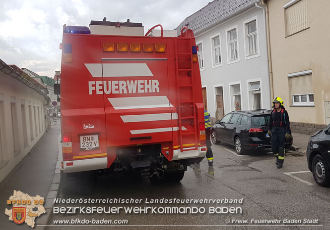 20210816 Gewitterzelle traf zweimal die Stadt Baden   Foto: Freiwillige Feuerwehr Baden-Stadt