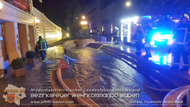 20210816 Gewitterzelle traf zweimal die Stadt Baden   Foto: Freiwillige Feuerwehr Baden-Stadt