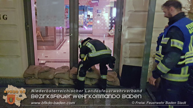 20210816 Gewitterzelle traf zweimal die Stadt Baden   Foto: Freiwillige Feuerwehr Baden-Stadt