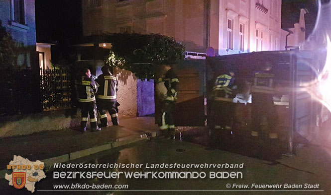 20210816 Gewitterzelle traf zweimal die Stadt Baden   Foto: Freiwillige Feuerwehr Baden-Stadt