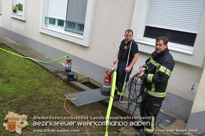 20210816 Gewitterzelle traf zweimal die Stadt Baden   Foto: Freiwillige Feuerwehr Baden-Stadt