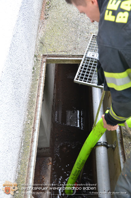 20210816 Gewitterzelle traf zweimal die Stadt Baden   Foto: Freiwillige Feuerwehr Baden-Stadt