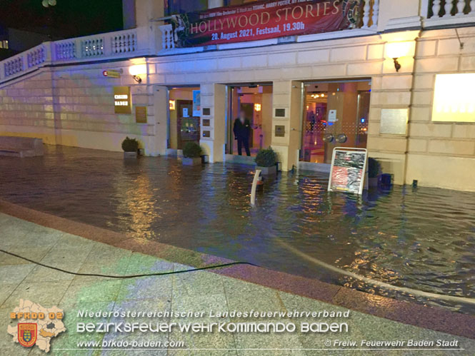 20210816 Gewitterzelle traf zweimal die Stadt Baden Foto: Freiwillige Feuerwehr Baden-Stadt