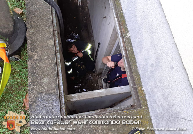 20210816 Gewitterzelle traf zweimal die Stadt Baden   Foto: Freiwillige Feuerwehr Baden-Stadt