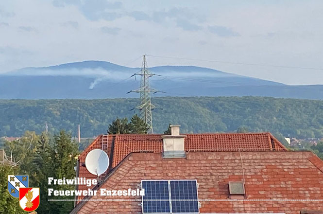 20210914 Waldbrand in Gainfarn im Bereich Mariazeller Zwickl  Foto:  Freiwillige Feuerwehr Enzesfeld