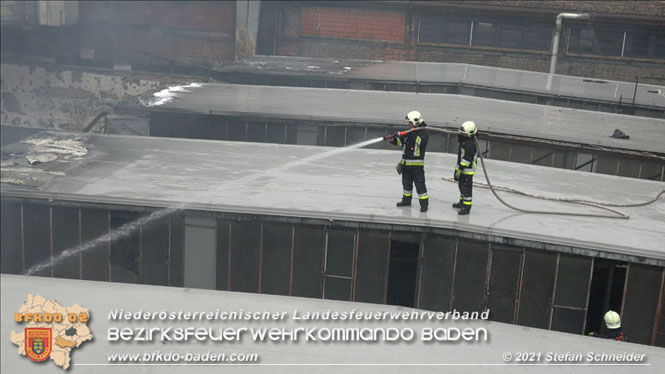 20210922 Weitere Nachlscharbeiten beim Grobrand im Gewerbepark Traiskirchen