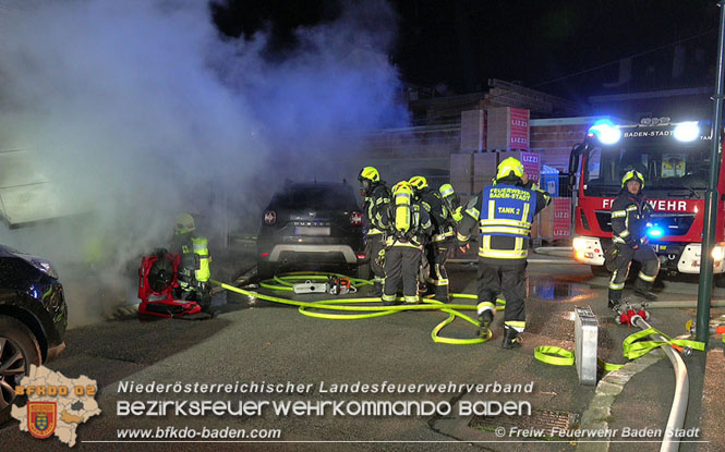 20211010 Nächtlicher Garagenbrand in Badener Innenstadt Foto: © Freiwillige Feuerwehr Baden-Stadt 20211010 Nächtlicher Garagenbrand in Badener Innenstadt Foto: © Freiwillige Feuerwehr Baden-Stadt