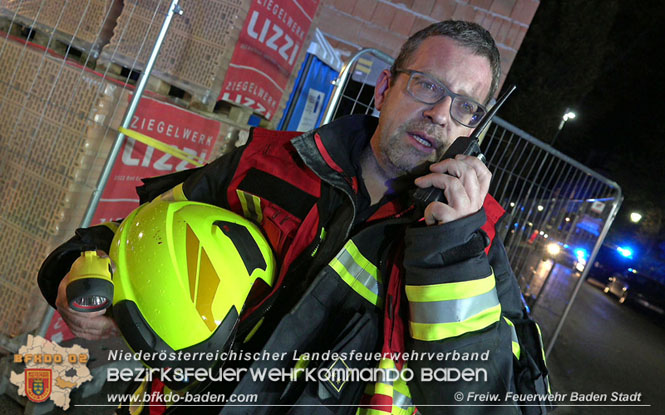 20211010 Nchtlicher Garagenbrand in Badener Innenstadt  Foto:  Freiwillige Feuerwehr Baden-Stadt