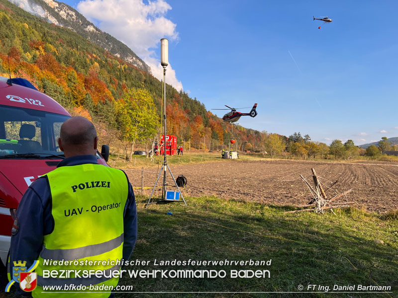 20211027 KHD Einsatz Waldbrand Hirschwang an der Rax Bezirk Neunkirchen  Foto: Ing. Daniel Bartmann