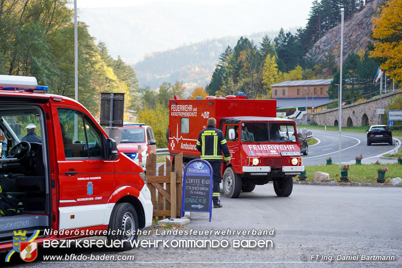 20211027 KHD Einsatz Waldbrand Hirschwang an der Rax Bezirk Neunkirchen  Foto: Ing. Daniel Bartmann