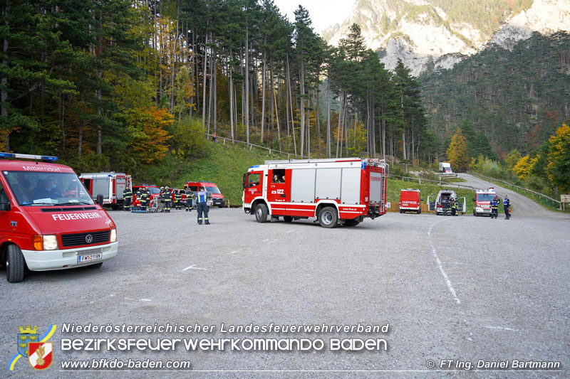 20211027 KHD Einsatz Waldbrand Hirschwang an der Rax Bezirk Neunkirchen  Foto: Ing. Daniel Bartmann