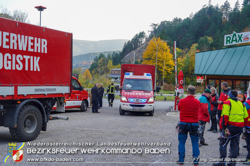 20211027 KHD Einsatz Waldbrand Hirschwang an der Rax Bezirk Neunkirchen  Foto: Ing. Daniel Bartmann