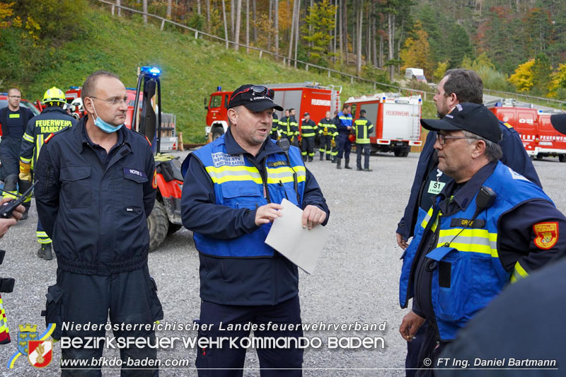 20211027 KHD Einsatz Waldbrand Hirschwang an der Rax Bezirk Neunkirchen  Foto: Ing. Daniel Bartmann