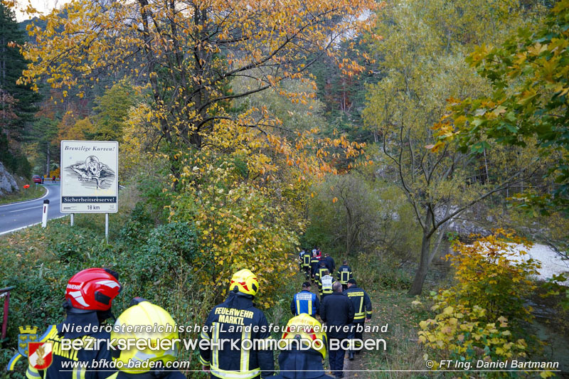 20211027 KHD Einsatz Waldbrand Hirschwang an der Rax Bezirk Neunkirchen  Foto: Ing. Daniel Bartmann