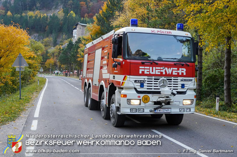 20211027 KHD Einsatz Waldbrand Hirschwang an der Rax Bezirk Neunkirchen  Foto: Ing. Daniel Bartmann