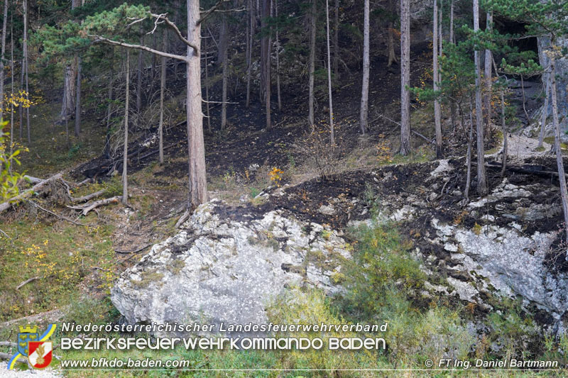 20211027 KHD Einsatz Waldbrand Hirschwang an der Rax Bezirk Neunkirchen  Foto: Ing. Daniel Bartmann