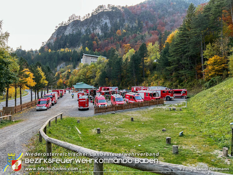 20211027 KHD Einsatz Waldbrand Hirschwang an der Rax Bezirk Neunkirchen  Foto: Ing. Daniel Bartmann