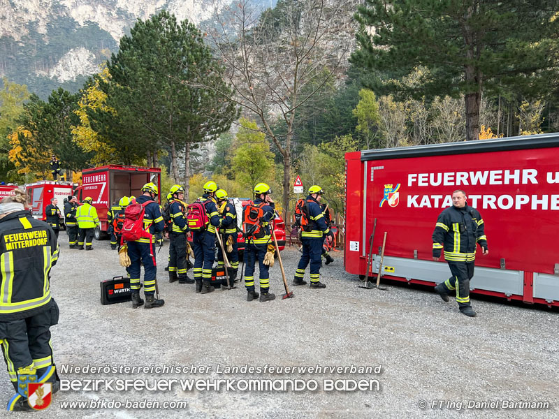 20211027 KHD Einsatz Waldbrand Hirschwang an der Rax Bezirk Neunkirchen  Foto: Ing. Daniel Bartmann