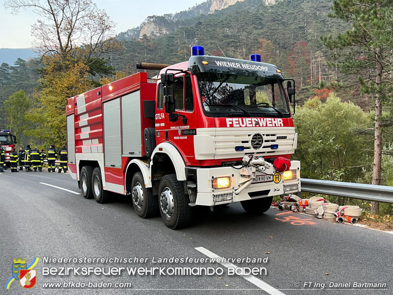 20211027 KHD Einsatz Waldbrand Hirschwang an der Rax Bezirk Neunkirchen  Foto: Ing. Daniel Bartmann