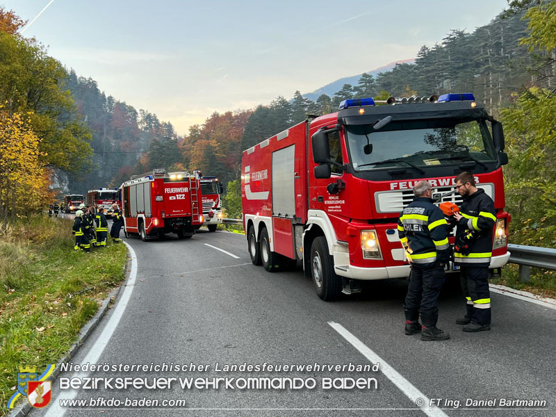 20211027 KHD Einsatz Waldbrand Hirschwang an der Rax Bezirk Neunkirchen  Foto: Ing. Daniel Bartmann