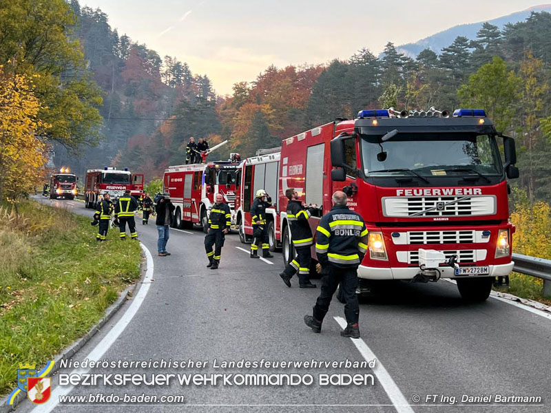 20211027 KHD Einsatz Waldbrand Hirschwang an der Rax Bezirk Neunkirchen  Foto: Ing. Daniel Bartmann