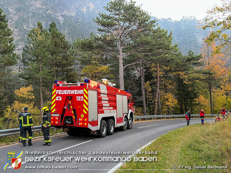 20211027 KHD Einsatz Waldbrand Hirschwang an der Rax Bezirk Neunkirchen  Foto: Ing. Daniel Bartmann