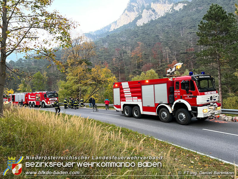 20211027 KHD Einsatz Waldbrand Hirschwang an der Rax Bezirk Neunkirchen  Foto: Ing. Daniel Bartmann