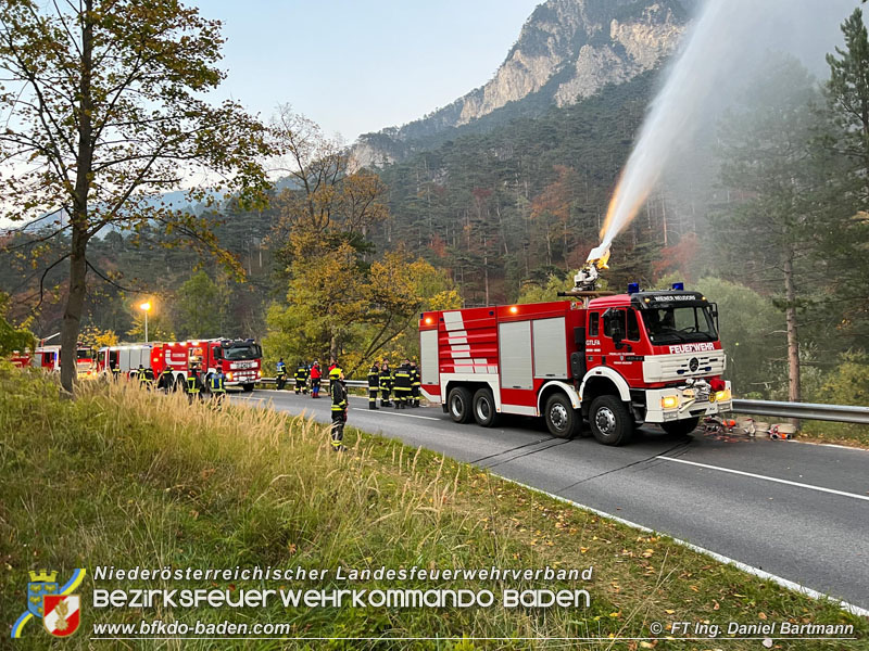 20211027 KHD Einsatz Waldbrand Hirschwang an der Rax Bezirk Neunkirchen  Foto: Ing. Daniel Bartmann