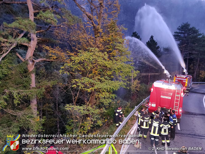 20211027 KHD Einsatz Waldbrand Hirschwang an der Rax Bezirk Neunkirchen  Foto: FF Mitterndorf