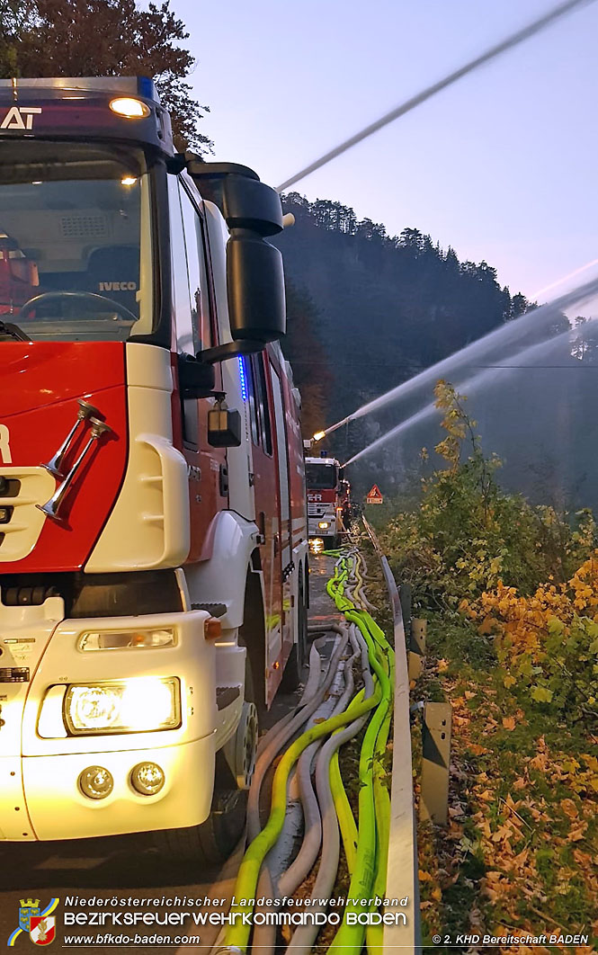 20211027 KHD Einsatz Waldbrand Hirschwang an der Rax Bezirk Neunkirchen Foto: Alexander Wolf 20211027 KHD Einsatz Waldbrand Hirschwang an der Rax Bezirk Neunkirchen Foto: Alexander Wolf