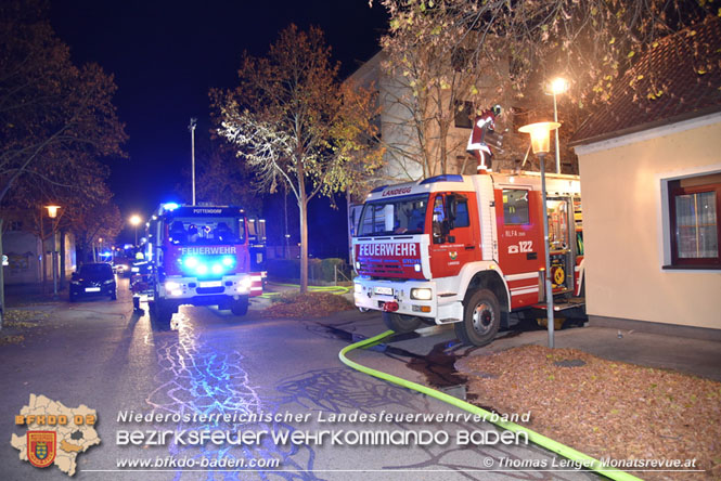 20211116 Wohnungsbrand in Mehrparteinenhaus in Pottendorf  Foto:  Thomas Lenger Monatsreveue.at 