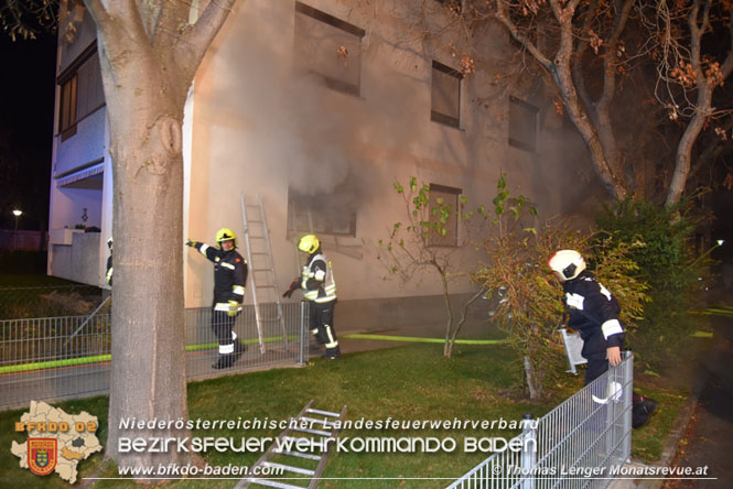 20211116 Wohnungsbrand in Mehrparteinenhaus in Pottendorf  Foto:  Thomas Lenger Monatsreveue.at 