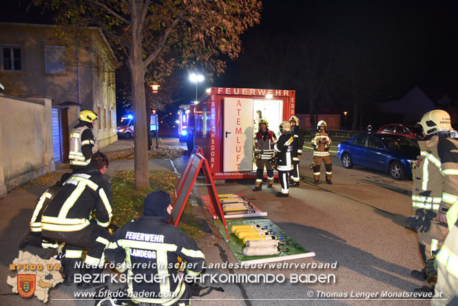 20211116 Wohnungsbrand in Mehrparteinenhaus in Pottendorf  Foto:  Thomas Lenger Monatsreveue.at 