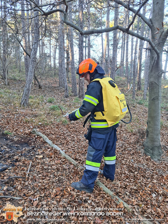 20211121 Waldbrand noch rechtzeitig entdeckt im Gemeindegebiet von Soo  Foto:  Freiwillige Feuerwehr Soo