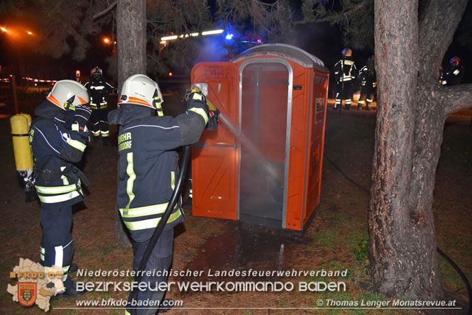 20211208 Brand einer mobilen Toilette in Unterwaltersdorf   Foto: © Thomas Lenger Monatsreveue.at
